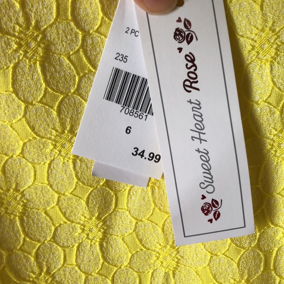 Girls Sweet Heart Rose Yellow Daisy Easter Dress and Coat set size 6 - Picture 8 of 10